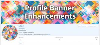 Profile banner enhancements cover image