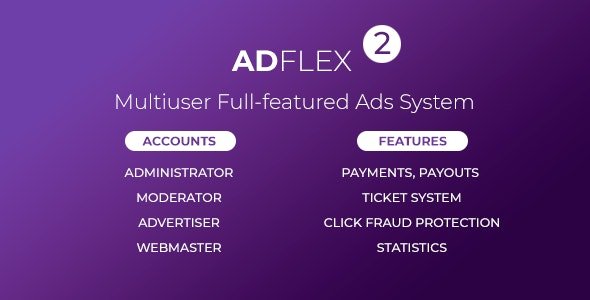 AdFlex - многопользовательская полнофункциональная рекламная система