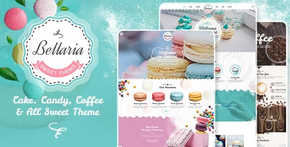 Bellaria - тема WordPress для вкусных тортов и выпечки