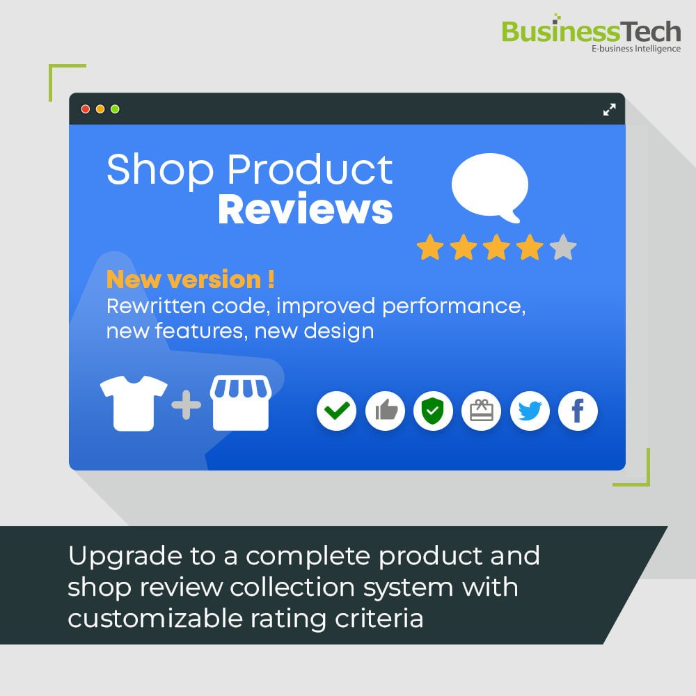 Shop Product Reviews - обзоры продуктов и обзоры магазинов PrestaShop