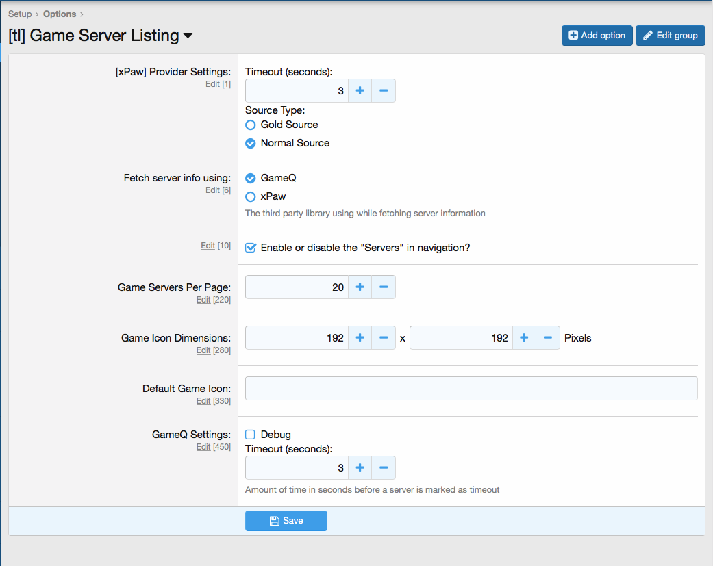 Server list. Game Server. Server listings. If game:Server. Game Server login token Setup.